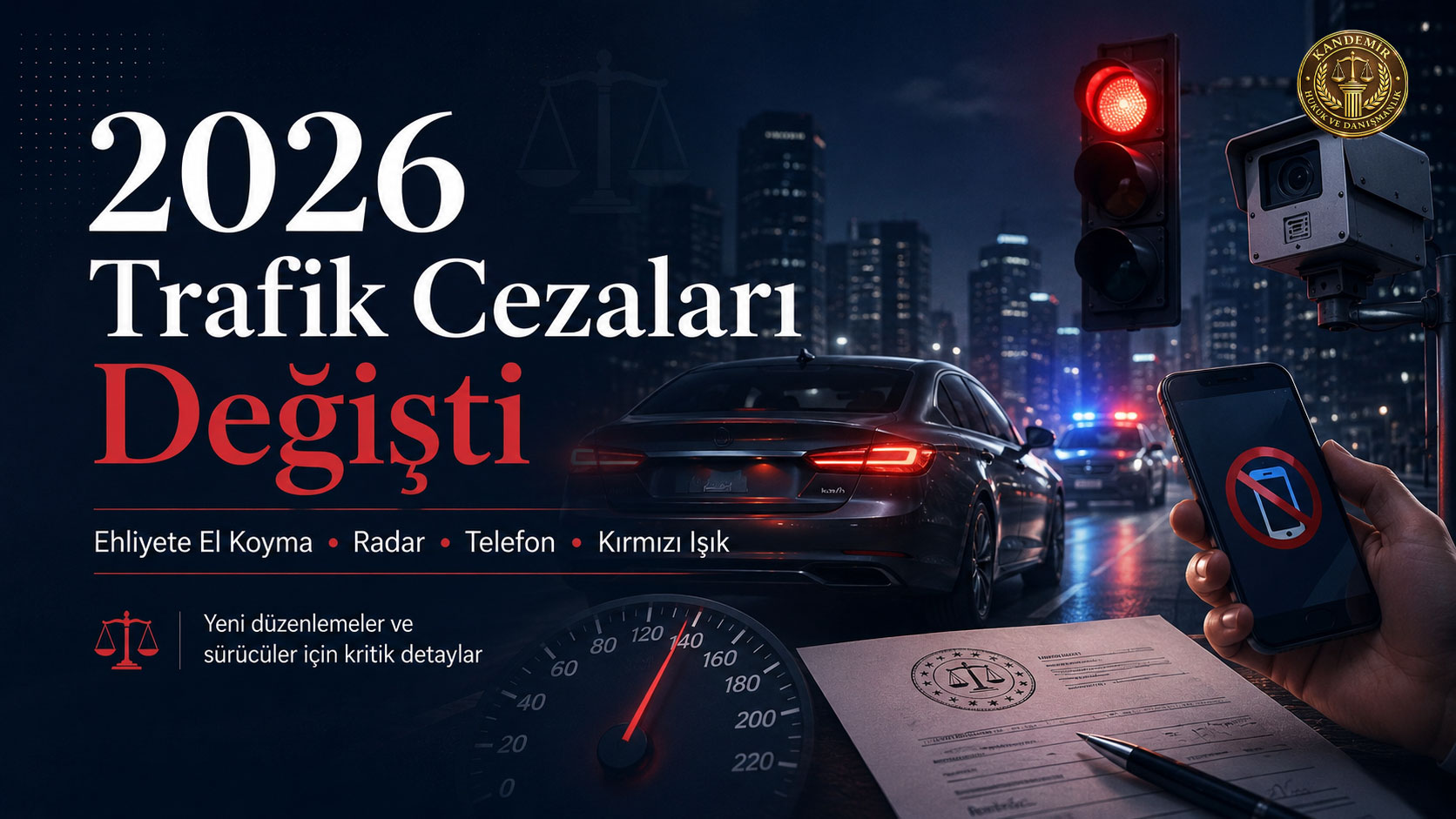 2026 Trafik Cezaları Değişti: Ehliyete El Koyma, Radar, Telefon, Kırmızı Işık ve Sosyal Medya Cezaları