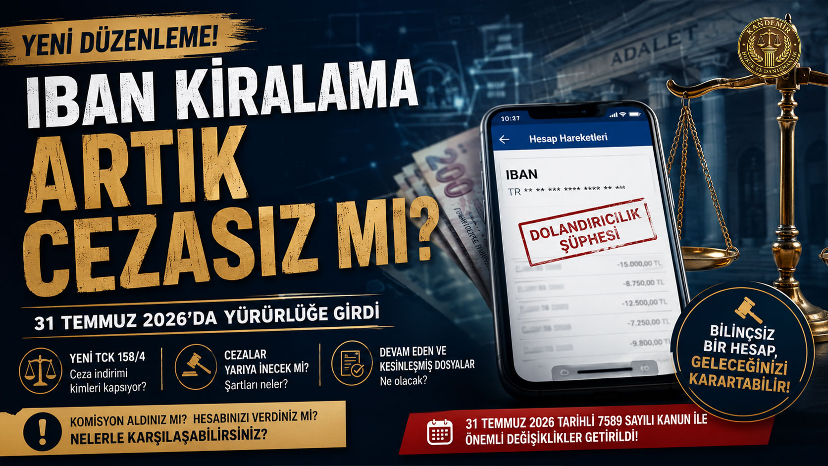 IBAN’ını Başkasına Verenlere Yeni Düzenleme: Ceza Yarıya mı İnecek?